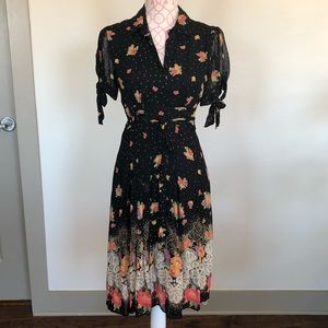 Vintage-inspired floral dress